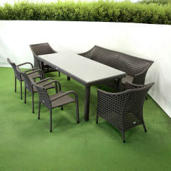 Комплект садових меблів Greengard Гармонія Рт-20197, коричневий