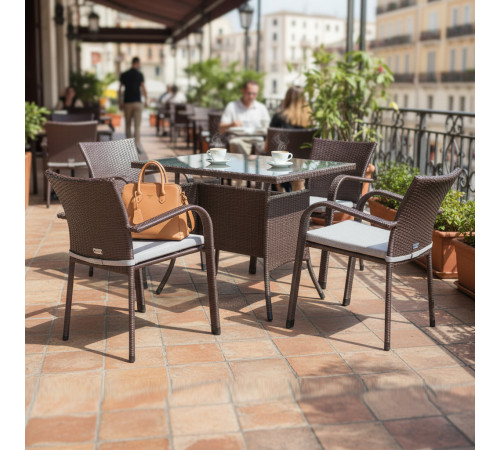 Комплект садових меблів Greengard Комфорт 120, коричневий