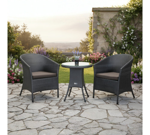 Комплект садових меблів Greengard Балеар 2, сірий