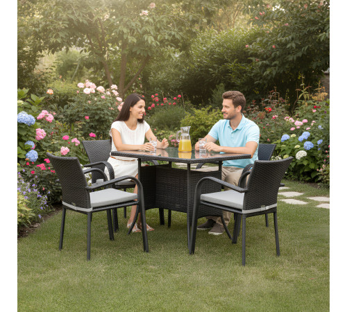 Комплект садових меблів Greengard Комфорт 120, сірий