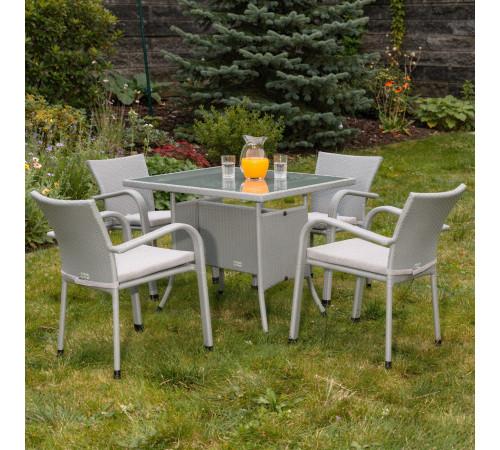 Комплект садових меблів Greengard Комфорт 120, сірий