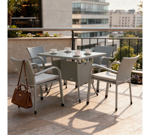 Комплект садових меблів Greengard Комфорт 120, сірий