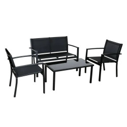 Комплект садових меблів Bonro B-5062, чорний