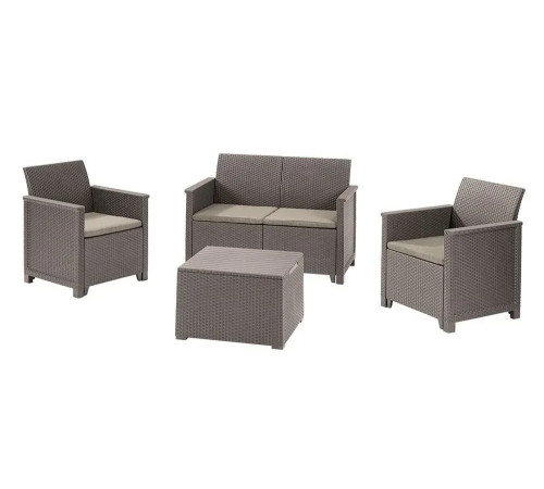 Комплект меблів Keter Elodie 4-місний, капучино