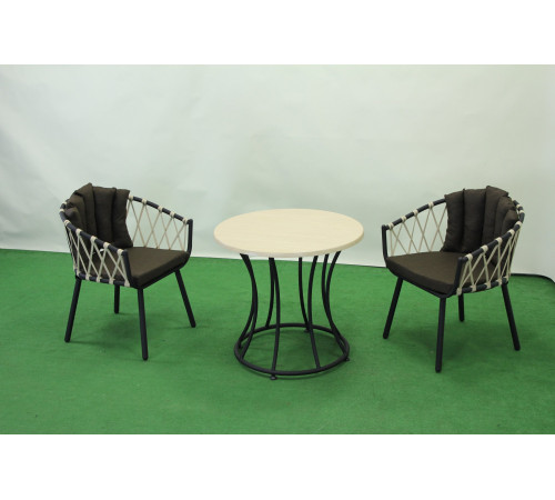 Комплект садових меблів Greengard Рів’єра, коричнево-бежевий