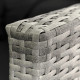 Комплект садових меблів з ротангу MEBEL ELITE Даллас, сірий