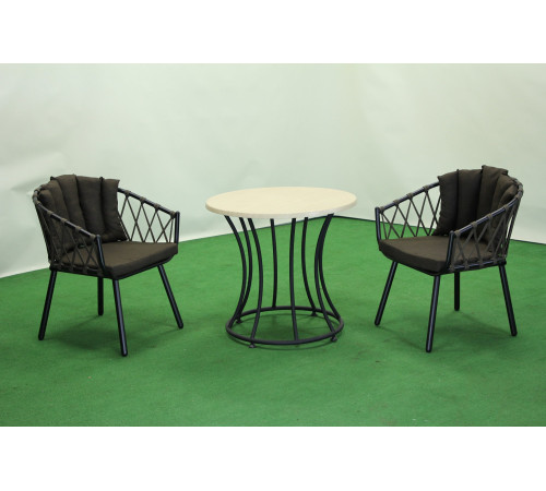 Комплект садових меблів Greengard Рів’єра 2, коричневий