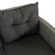 Комплект садових меблів з ротангу MEBEL ELITE Даллас, чорний