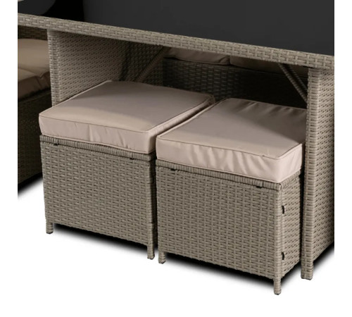 Комплект садових меблів з ротангу MEBEL ELITE Колорадо, бежевий