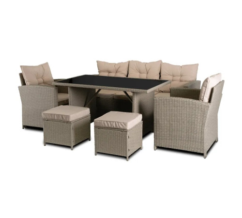 Комплект садових меблів з ротангу MEBEL ELITE Колорадо, бежевий