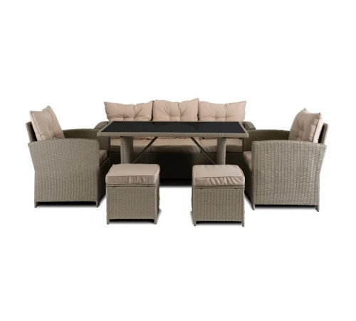 Комплект садових меблів з ротангу MEBEL ELITE Колорадо, бежевий