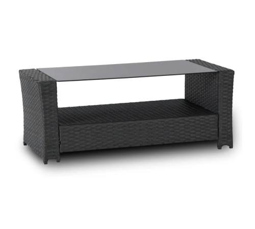 Комплект садових меблів з ротангу MEBEL ELITE Флорида, чорний