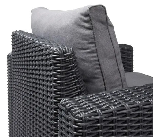 Комплект крісел садових Keter California з подушками, графіт