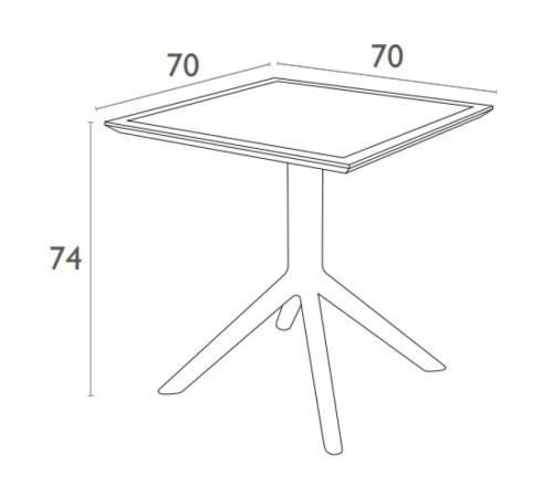 Комплект меблів Siesta Paris with Sky 70, оливковий