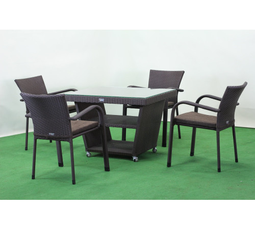 Комплект садових меблів Greengard Чікаго, коричневий