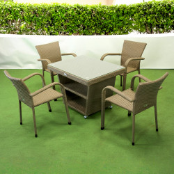 Комплект садових меблів Greengard Чікаго Рт-20170-3, бежевий