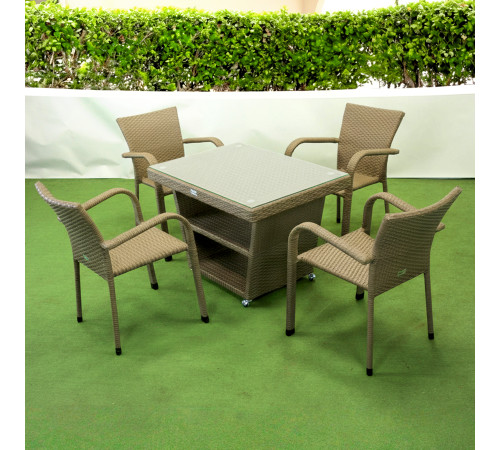 Комплект садових меблів Greengard Чікаго, бежевий