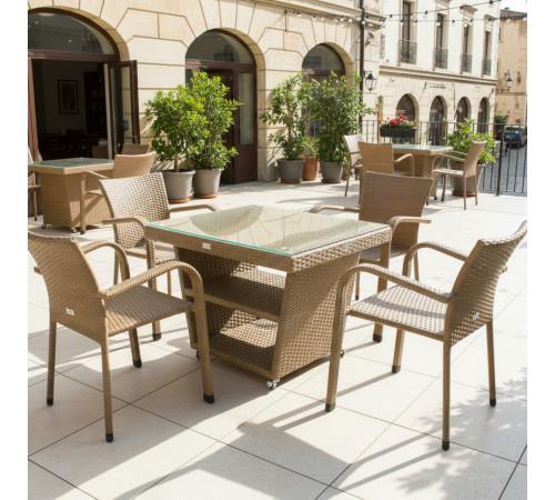 Комплект садових меблів Greengard Чікаго, бежевий