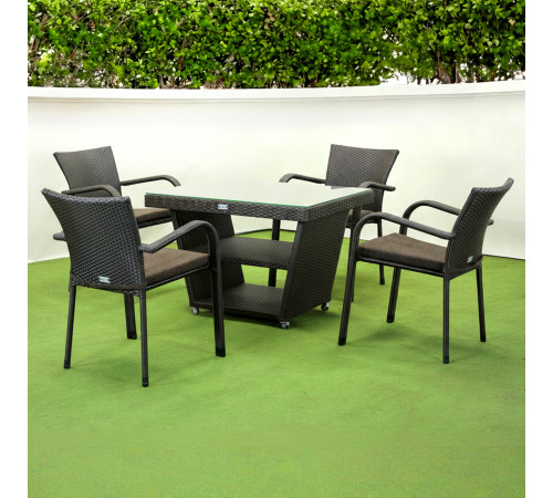 Комплект садових меблів Greengard Чікаго, коричневий