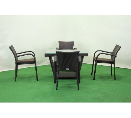 Комплект садових меблів Greengard Чікаго, коричневий