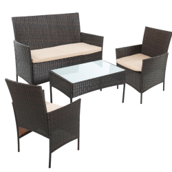 Комплект садових меблів Chomik GARDEN LINE RAVELLO, коричнево-бежевий