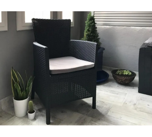 Крісло садове Keter Lowa DC графіт