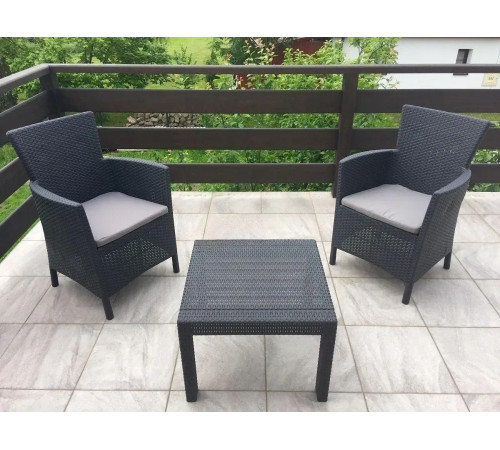 Крісло садове Keter Lowa DC графіт