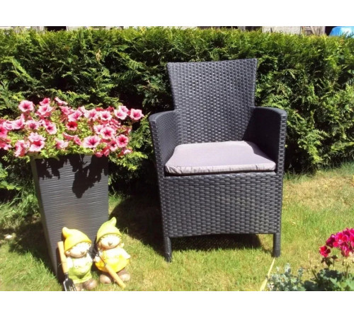 Крісло садове Keter Lowa DC графіт