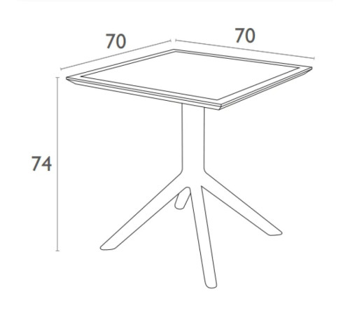 Комплект меблів Siesta Sky Pro with Sky 70, бежевий
