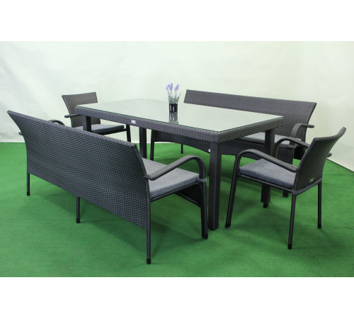 Комплект садових меблів Greengard Вермонт-Комфорт 180, сірий