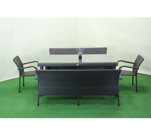 Комплект садових меблів Greengard Вермонт-Комфорт 180, сірий