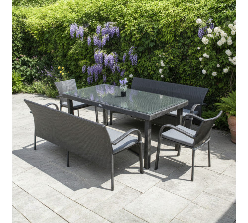 Комплект садових меблів Greengard Вермонт-Комфорт 180, сірий