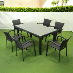 Комплект садових меблів Greengard Вермонт 160, коричневий