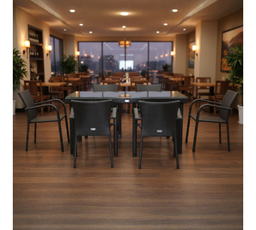 Комплект садових меблів Greengard Вермонт 160, коричневий