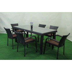 Комплект садових меблів Greengard Вермонт 160, коричневий