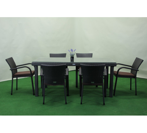 Комплект садових меблів Greengard Вермонт 160, коричневий