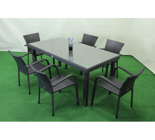 Комплект садових меблів Greengard Вермонт 160, коричневий