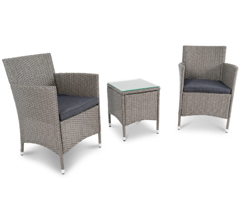 Комплект садових меблів DiVolio Siena, світло-сірий