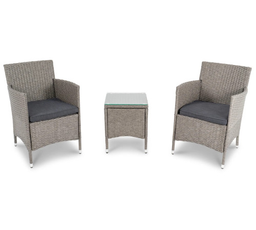 Комплект садових меблів DiVolio Siena, світло-сірий