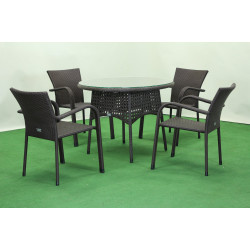 Комплект садових меблів Greengard Балеар Лайт Рт-20194-6, коричневий