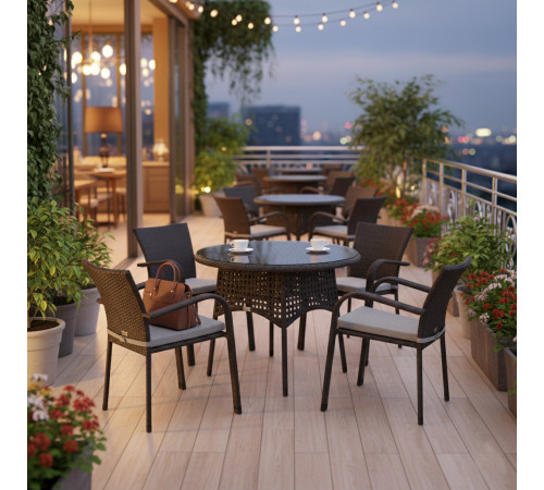 Комплект садових меблів Greengard Балеар Лайт, коричневий