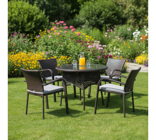 Комплект садових меблів Greengard Балеар Лайт, коричневий