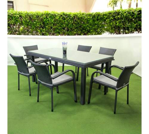 Комплект садових меблів Greengard Вермонт 180, сірий