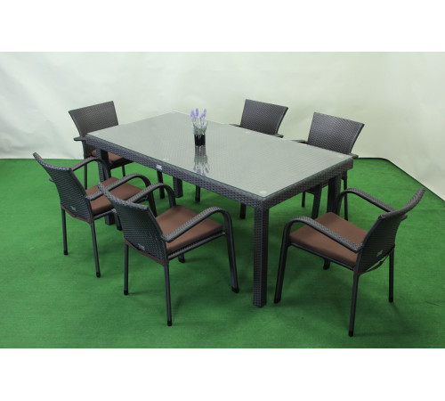 Комплект садових меблів Greengard Вермонт 180, сірий