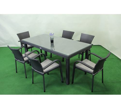 Комплект садових меблів Greengard Вермонт 180, сірий