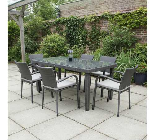 Комплект садових меблів Greengard Вермонт 180, сірий