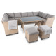 Комплект садових меблів Di Volio Livorno 9-місний, сіро-бежевий