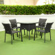 Комплект садових меблів Greengard Балеар Лайт Рт-20194-4, коричнево- чорний