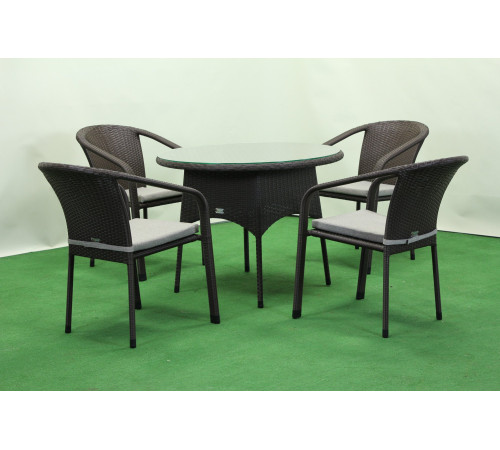 Комплект садових меблів Greengard Балеар Лайт Рт-20194-7, коричневий