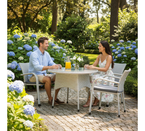 Комплект садових меблів Greengard Балеар Лайт Рт-20194-5, білий